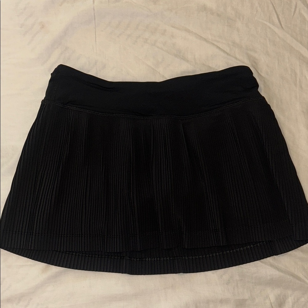Lululemon Black Varsity High-Rise Pleated Tennis Skirt